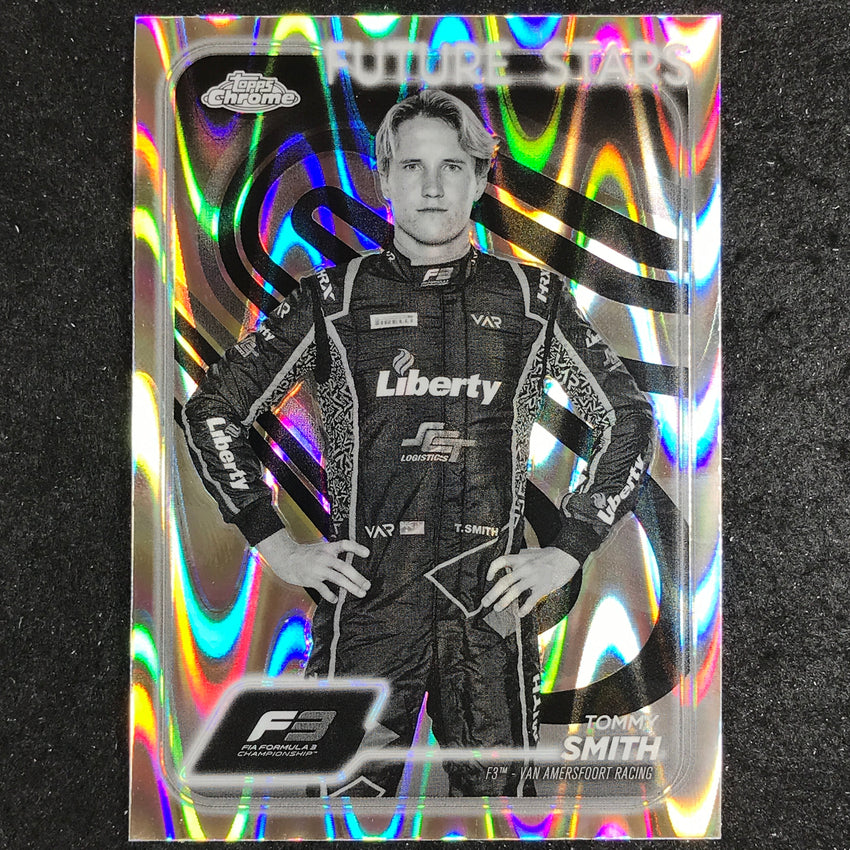 2024 Topps Chrome Formula 1 TOMMY SMITH Black White RayWave #63