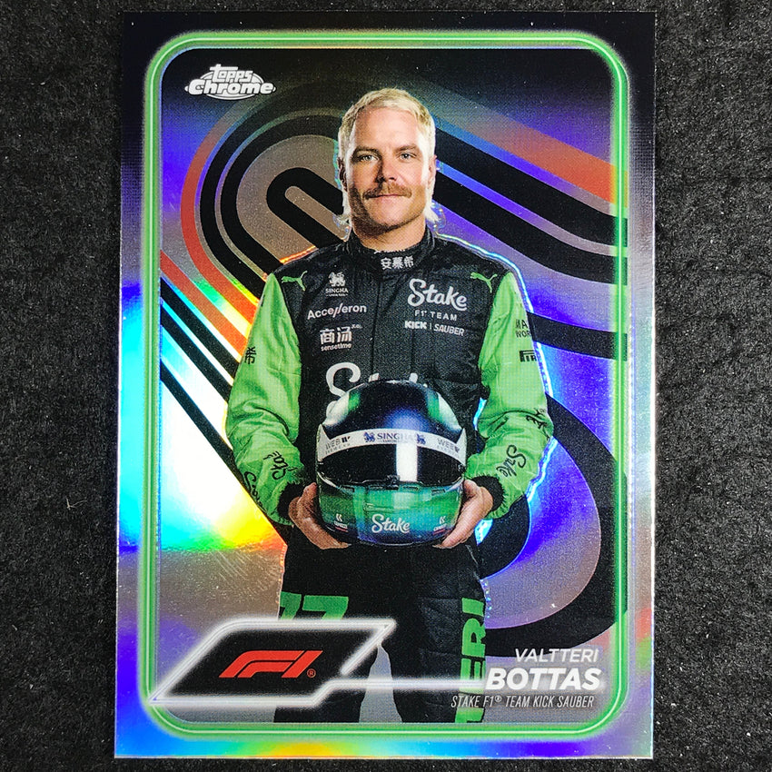 2024 Topps Chrome Formula 1 VALTTERI BOTTAS Base Refractor #13