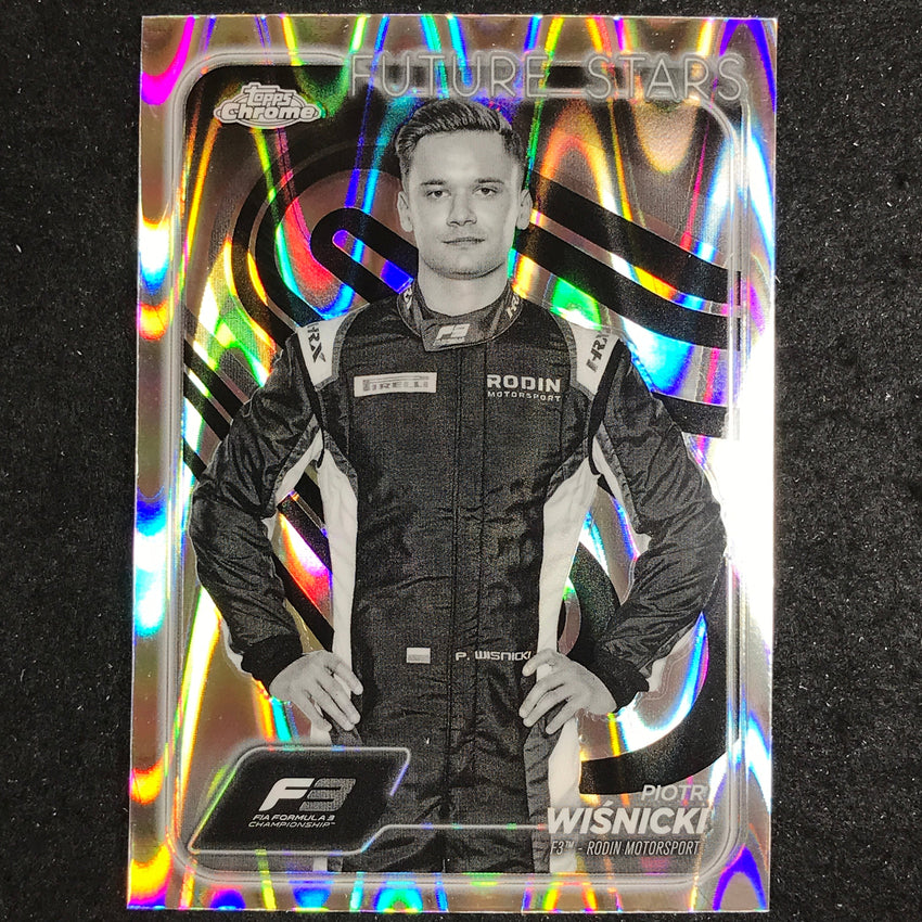 2024 Topps Chrome Formula 1 PIOTR WI?NICKI Black White RayWave #72