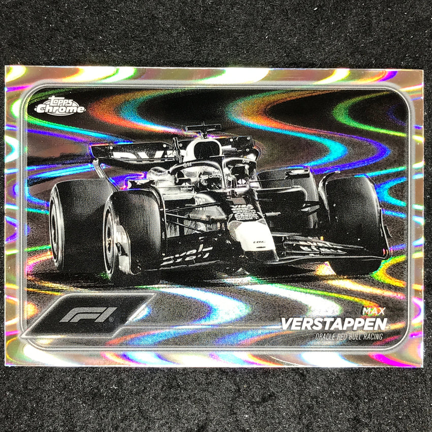 2024 Topps Chrome Formula 1 MAX VERSTAPPEN Black White RayWave #73