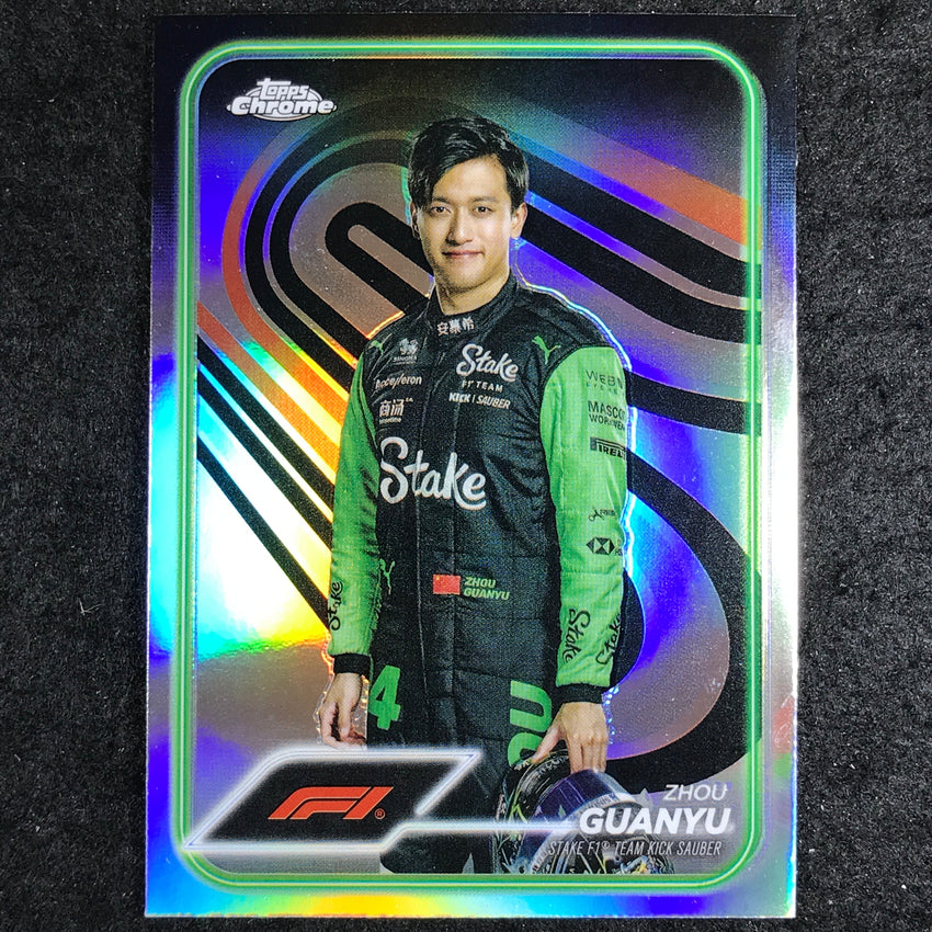 2024 Topps Chrome Formula 1 ZHOU GUANYU Base Refractor #14