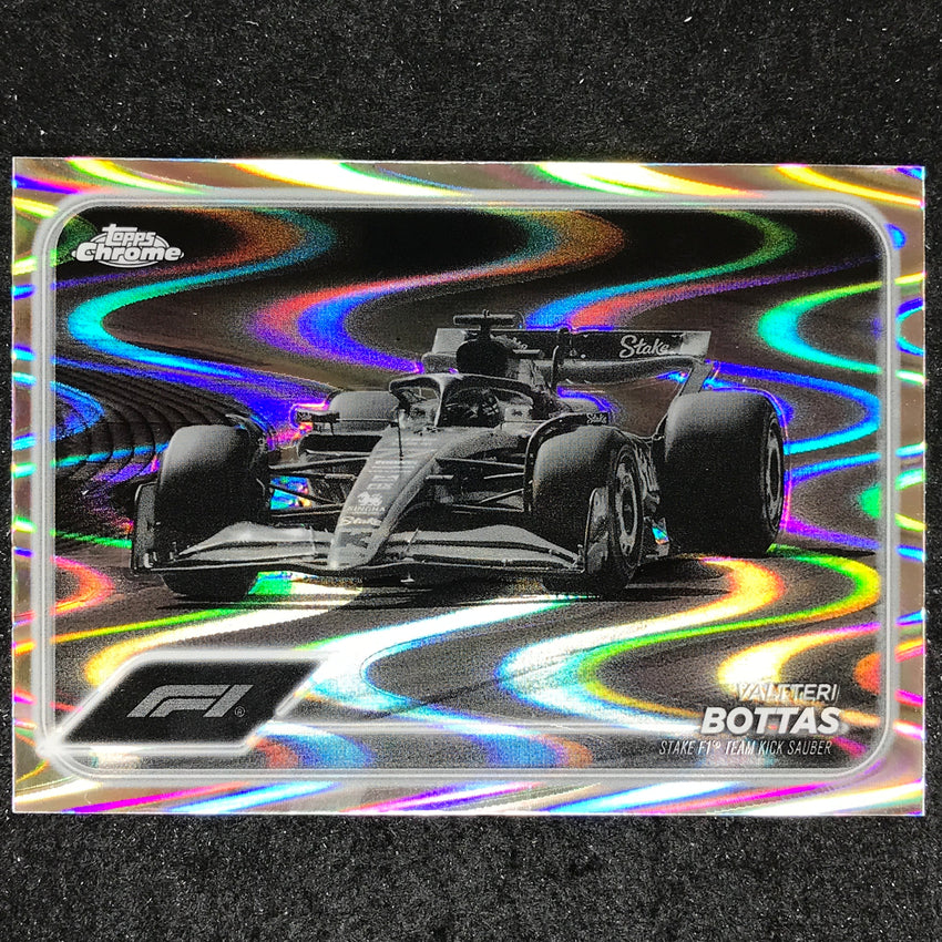 2024 Topps Chrome Formula 1 VALTTERI BOTTAS Black White RayWave #85