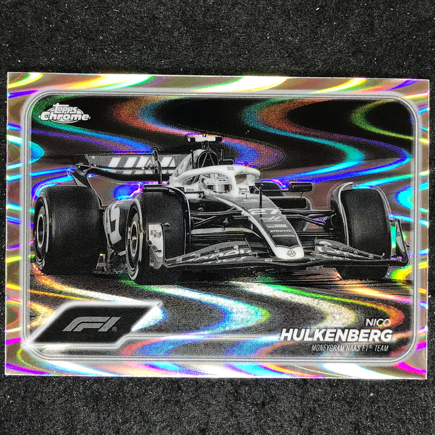 2024 Topps Chrome Formula 1 NICO HULKENBERG Black White RayWave #87