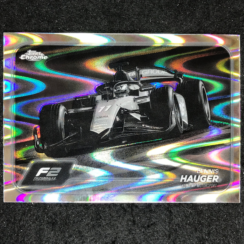 2024 Topps Chrome Formula 1 DENNIS HAUGER Black White RayWave #95