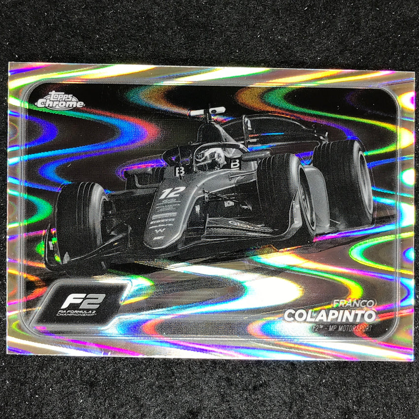 2024 Topps Chrome Formula 1 FRANCO COLAPINTO Black White RayWave #96