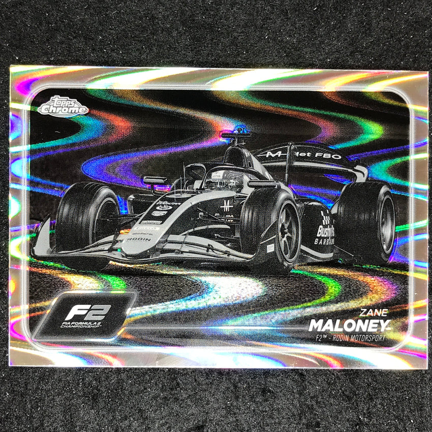 2024 Topps Chrome Formula 1 ZANE MALONEY Black White RayWave #97