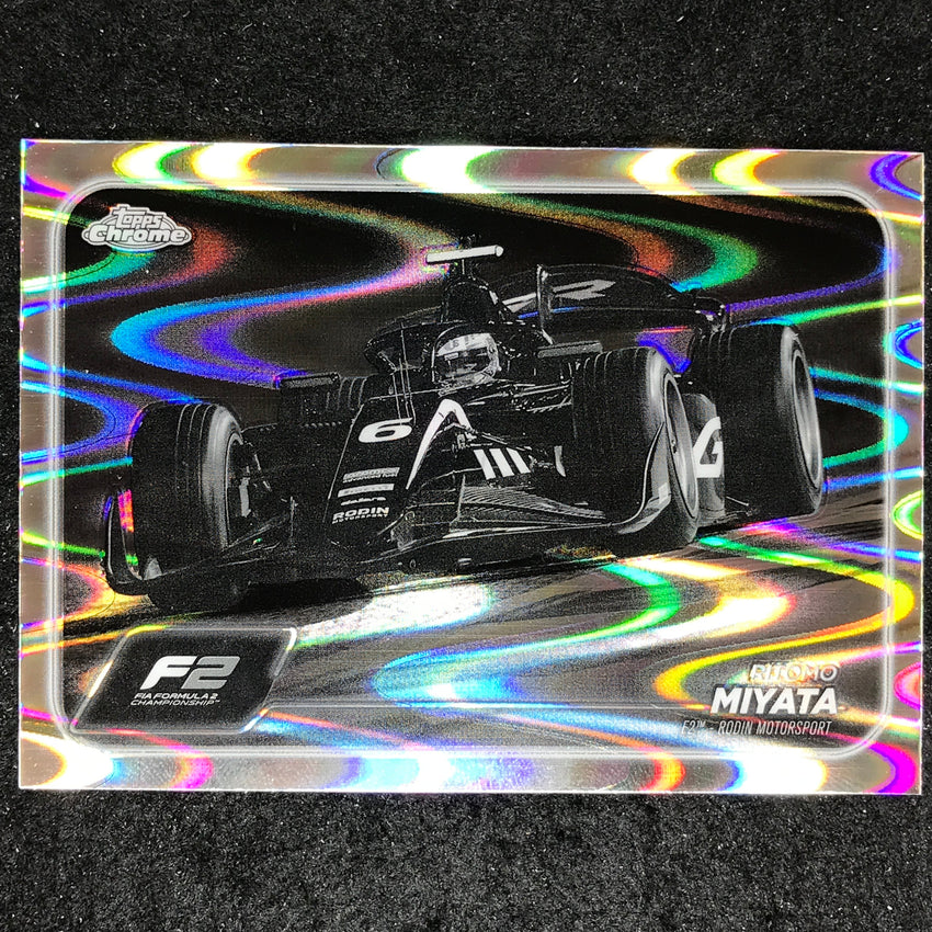 2024 Topps Chrome Formula 1 RITOMO MIYATA Black White RayWave #98