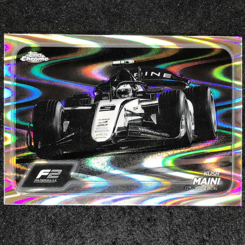 2024 Topps Chrome Formula 1 KUSH MAINI Black White RayWave #99