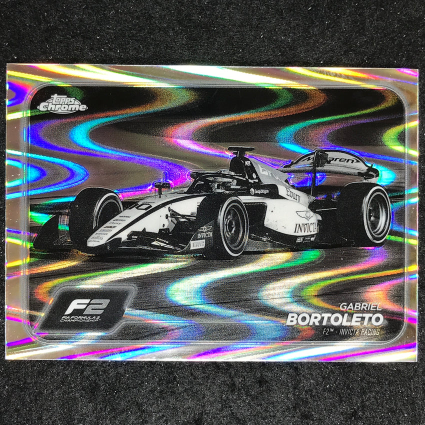 2024 Topps Chrome Formula 1 GABRIEL BORTOLETO Black White RayWave #100