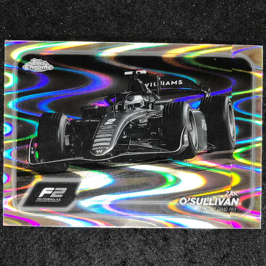 2024 Topps Chrome Formula 1 ZAK O'SULLIVAN Black White RayWave #101