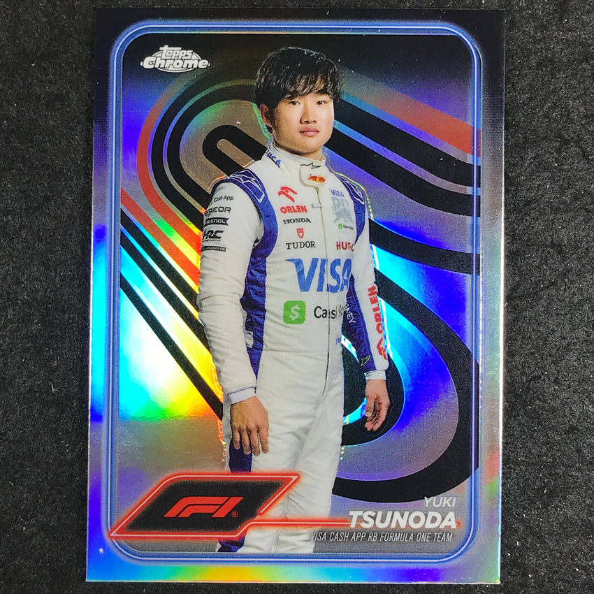 2024 Topps Chrome Formula 1 YUKI TSUNODA Base Refractor #17