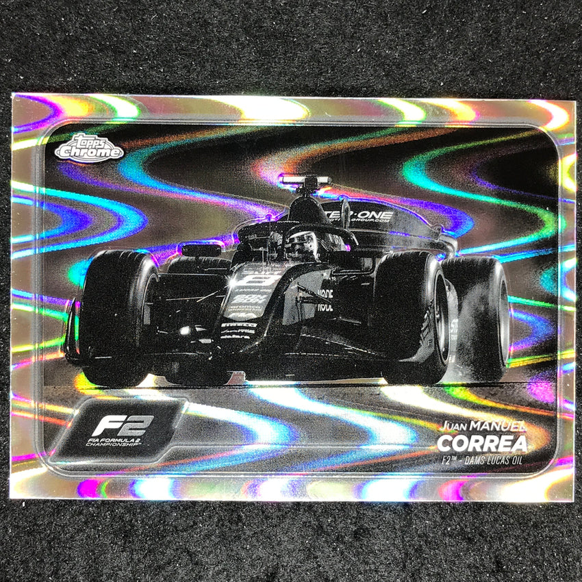 2024 Topps Chrome Formula 1 JUAN MANUEL CORREA Black White RayWave #106