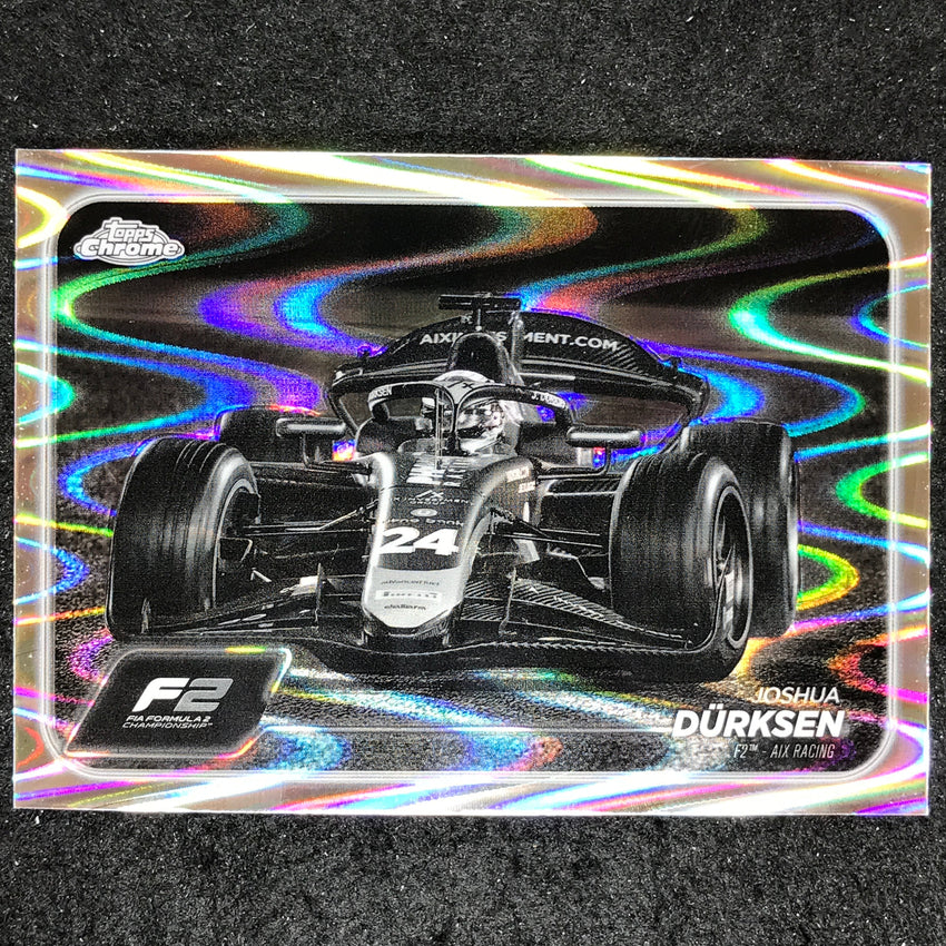 2024 Topps Chrome Formula 1 JOSHUA DURKSEN Black White RayWave #107