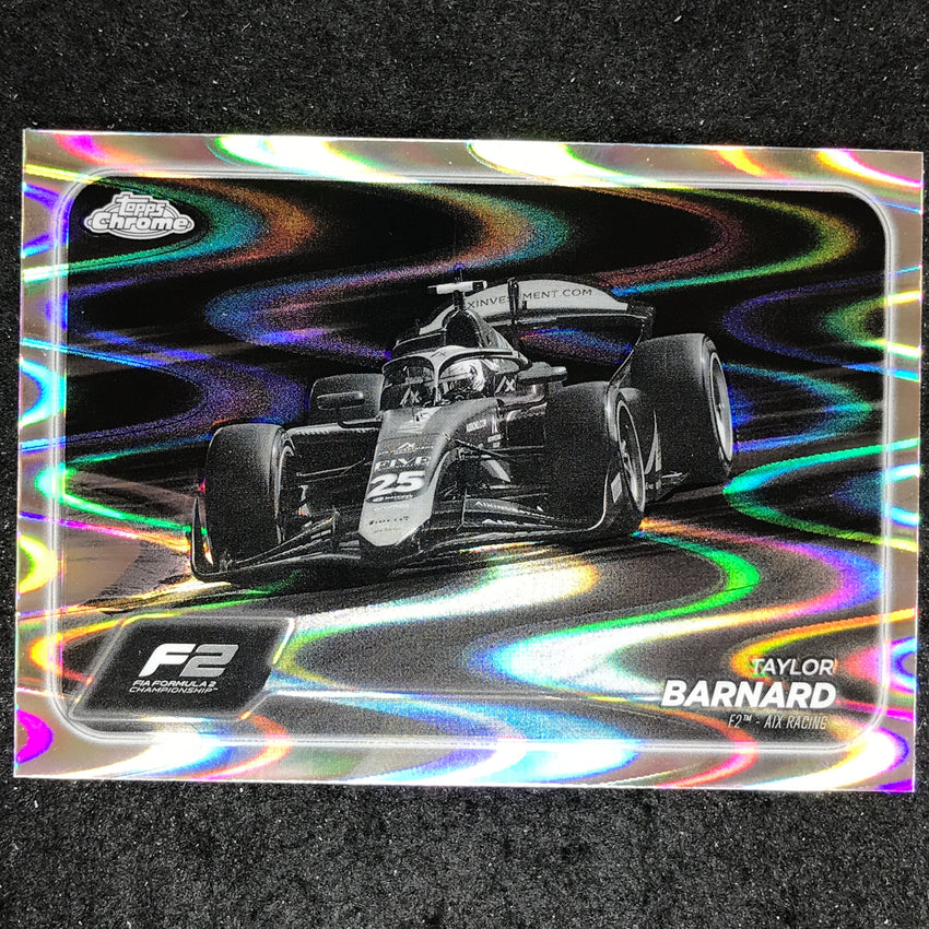 2024 Topps Chrome Formula 1 TAYLOR BARNARD Black White RayWave #108