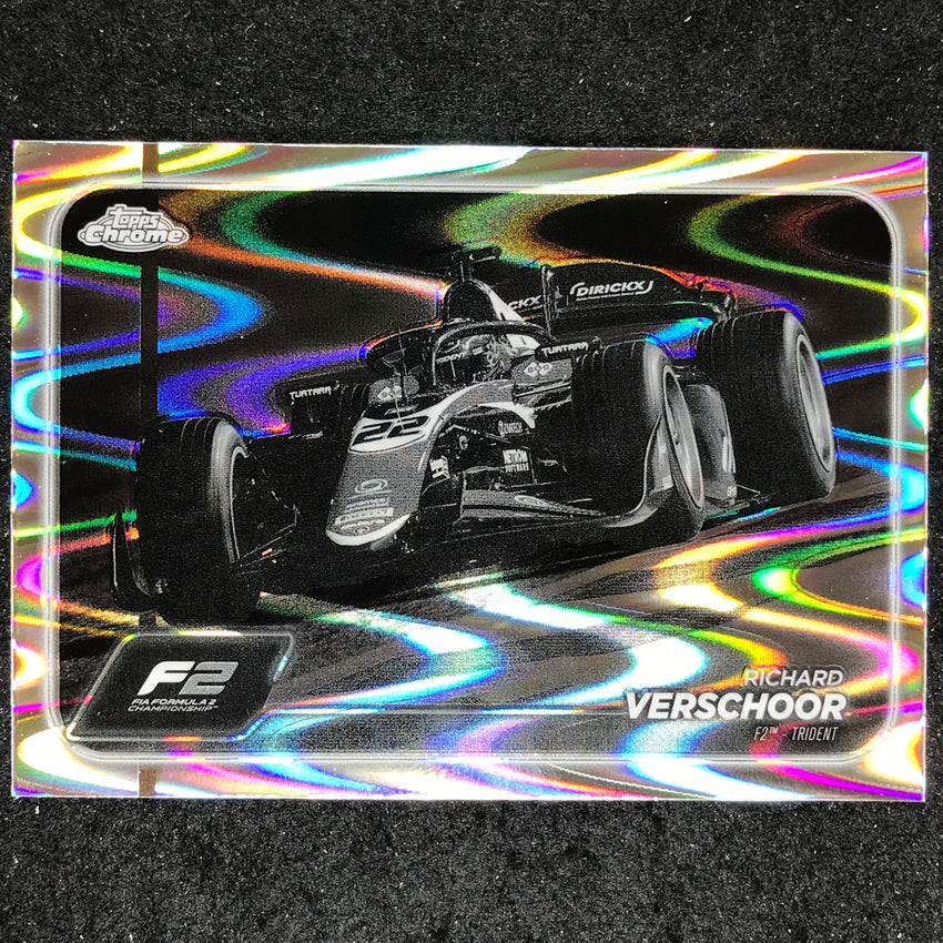 2024 Topps Chrome Formula 1 RICHARD VERSCHOOR Black White RayWave #109
