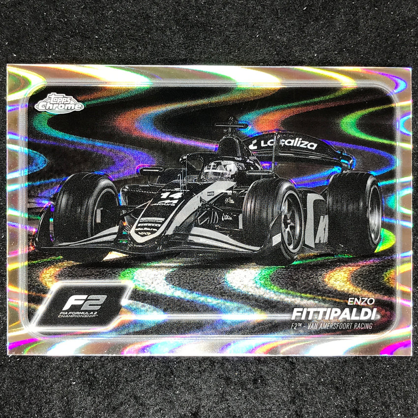 2024 Topps Chrome Formula 1 ENZO FITTIPALDI Black White RayWave #111
