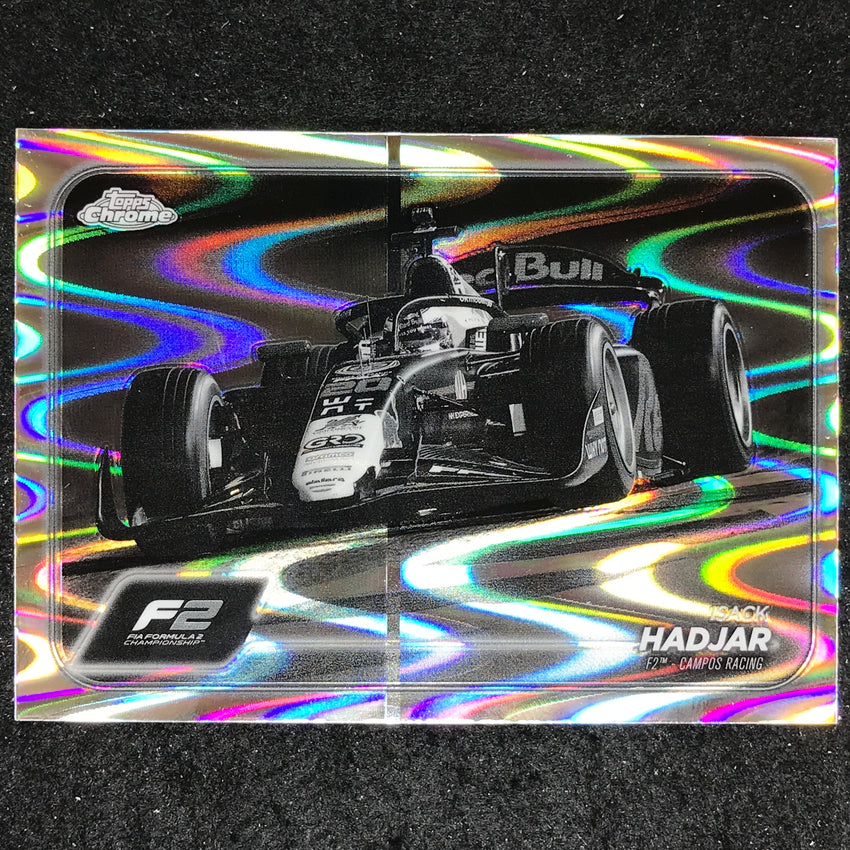 2024 Topps Chrome Formula 1 ISACK HADJAR Black White RayWave #113