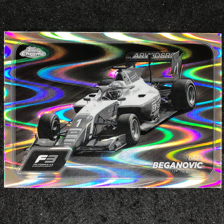 2024 Topps Chrome Formula 1 DINO BEGANOVIC Black White RayWave #115