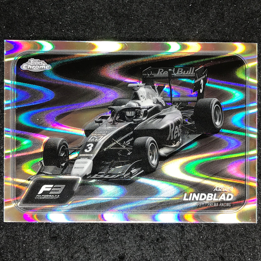 2024 Topps Chrome Formula 1 ARVID LINDBLAD Black White RayWave #117