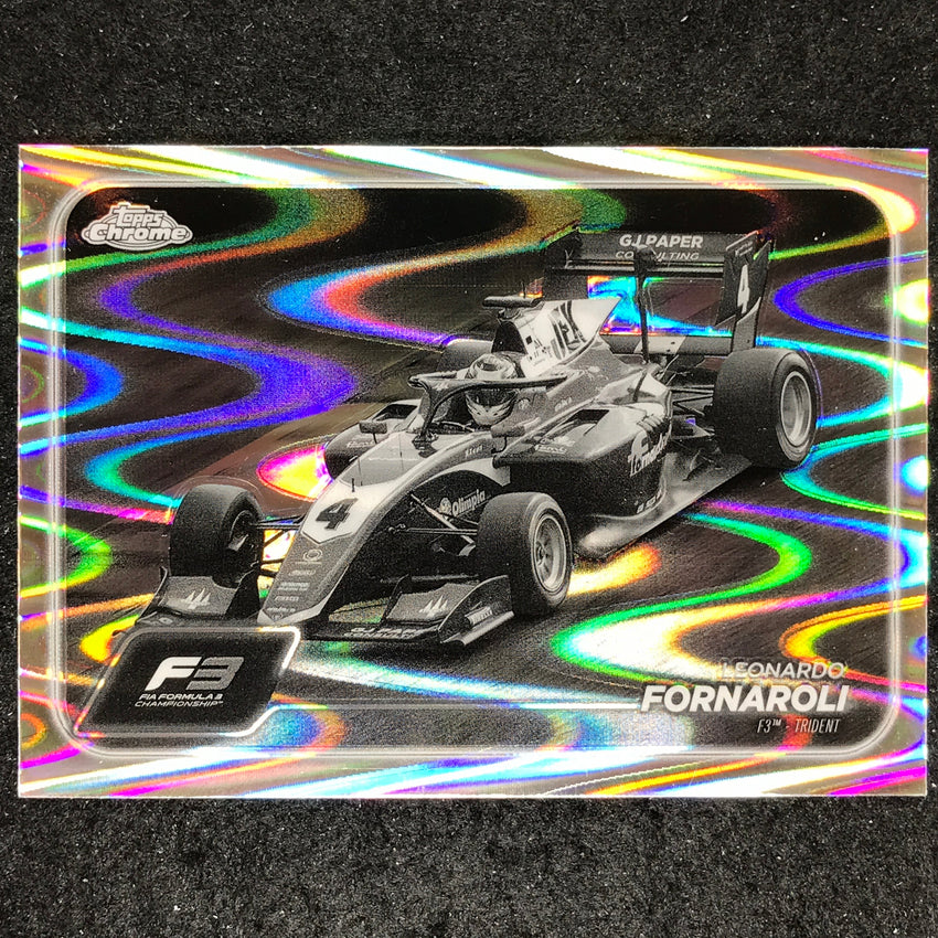 2024 Topps Chrome Formula 1 LEONARDO FORNAROLI Black White RayWave #118