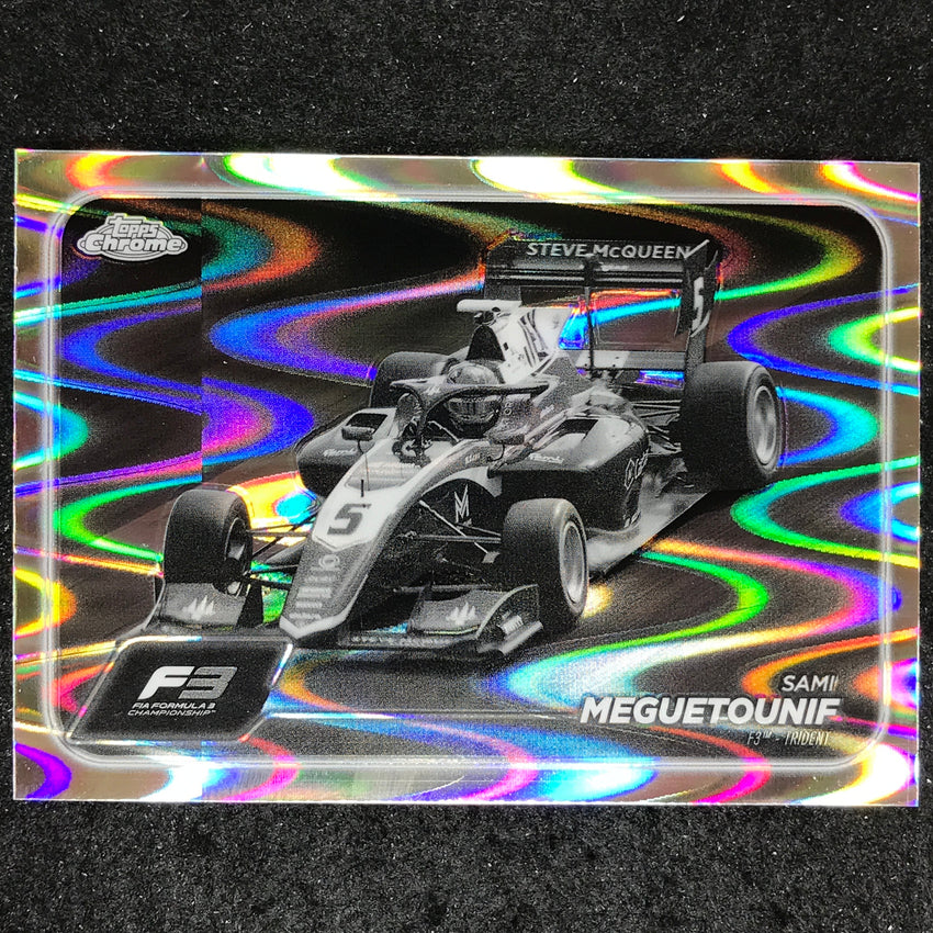 2024 Topps Chrome Formula 1 SAMI MEGUETOUNIF Black White RayWave #119