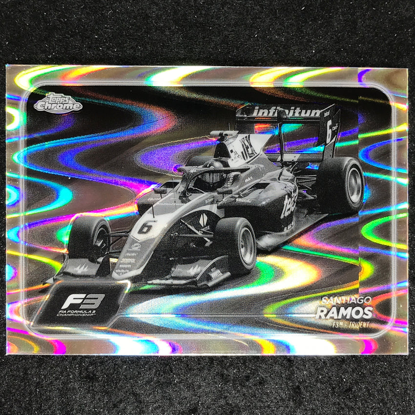 2024 Topps Chrome Formula 1 SANTIAGO RAMOS Black White RayWave #120