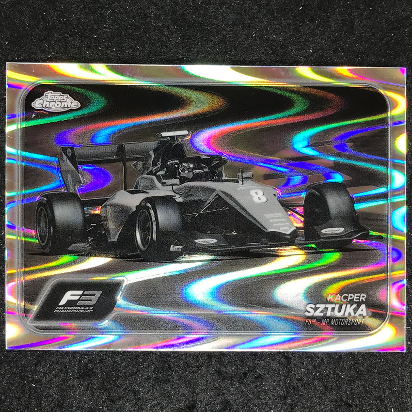 2024 Topps Chrome Formula 1 KACPER SZTUKA Black White RayWave #122
