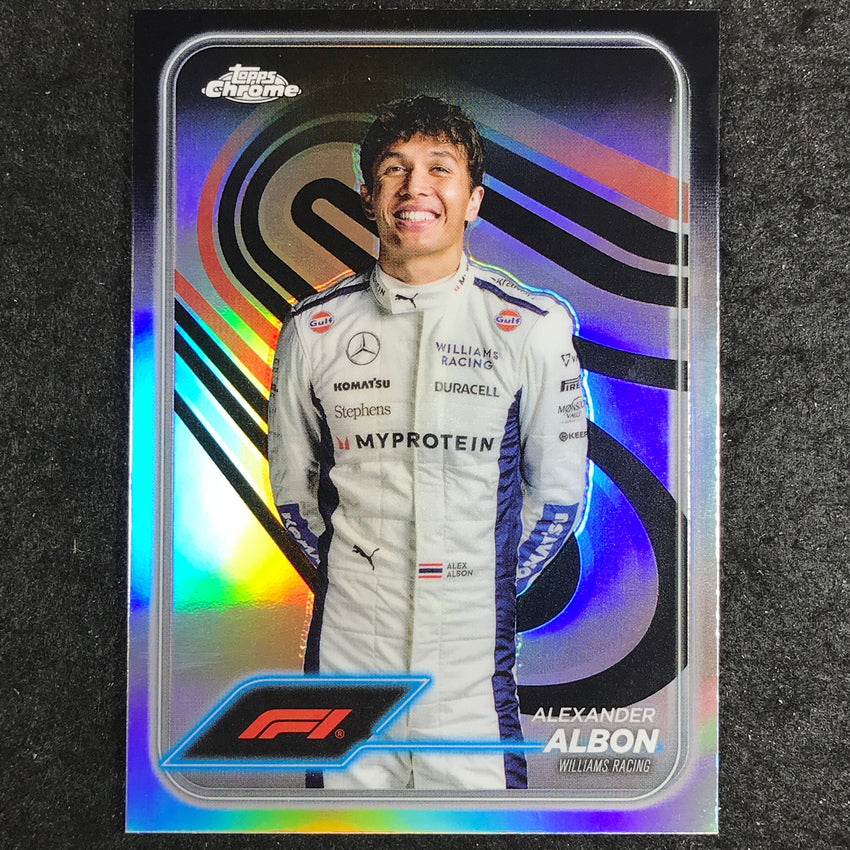2024 Topps Chrome Formula 1 ALEXANDER ALBON Base Refractor #19