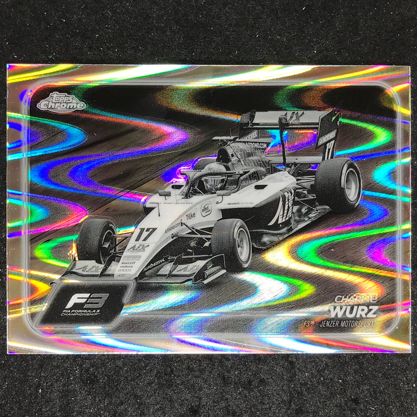 2024 Topps Chrome Formula 1 CHARLIE WURZ Black White RayWave #130