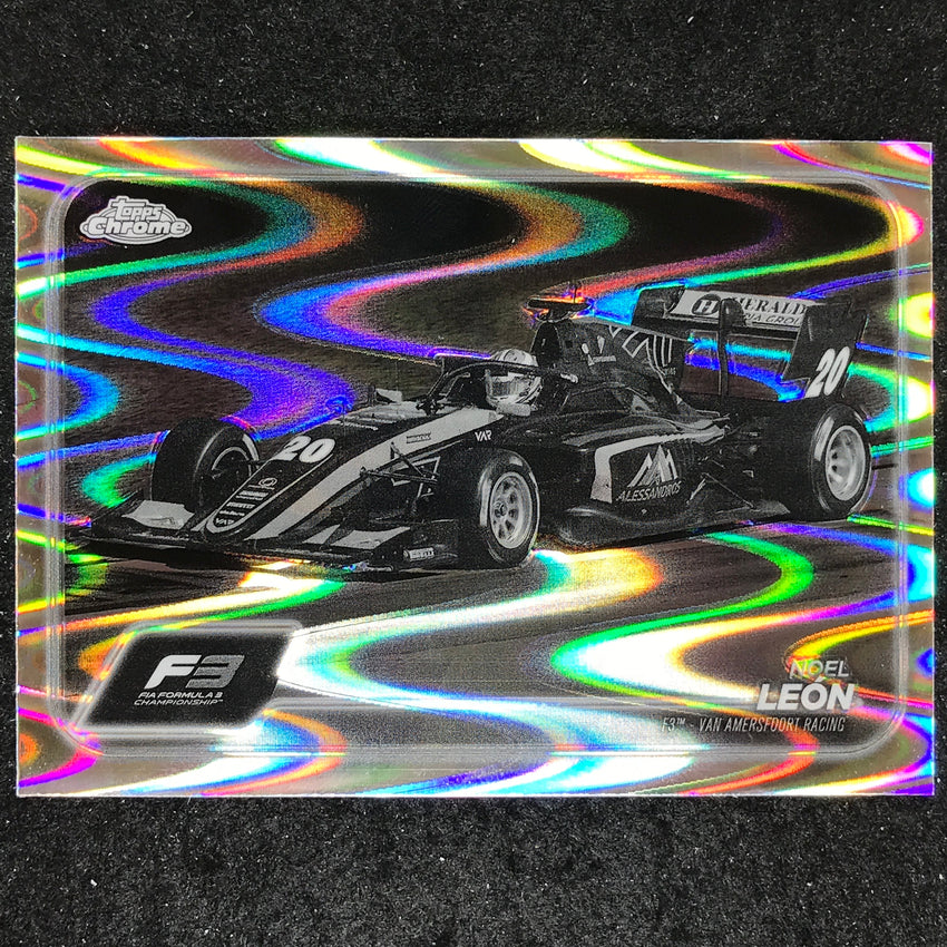 2024 Topps Chrome Formula 1 NOEL LEON Black White RayWave #133