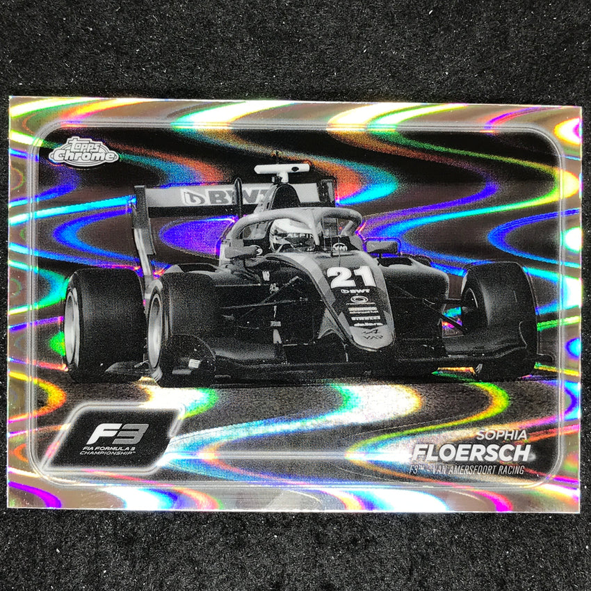 2024 Topps Chrome Formula 1 SOPHIA FLOERSCH Black White RayWave #134