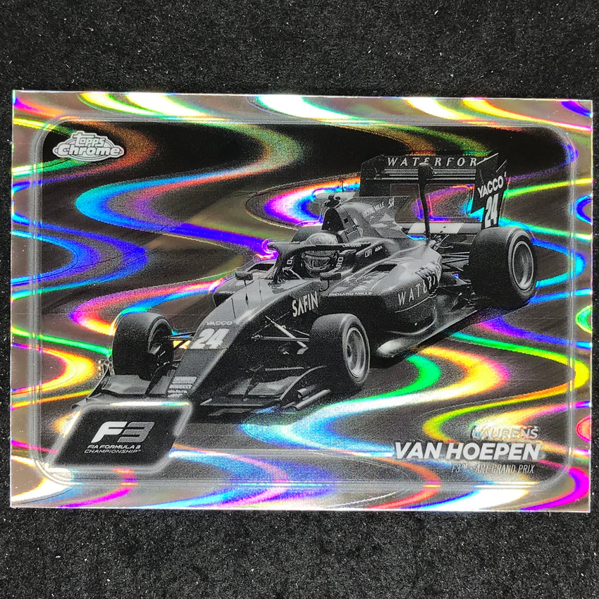 2024 Topps Chrome Formula 1 LAURENS VAN HOEPEN Black White RayWave #137