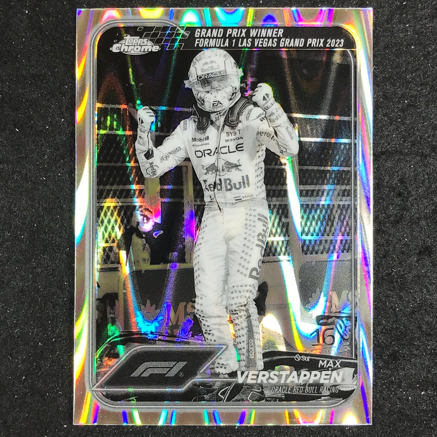 2024 Topps Chrome Formula 1 MAX VERSTAPPEN Black White RayWave #145