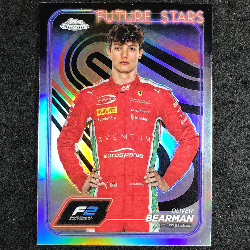 2024 Topps Chrome Formula 1 OLIVER BEARMAN Base Refractor #21