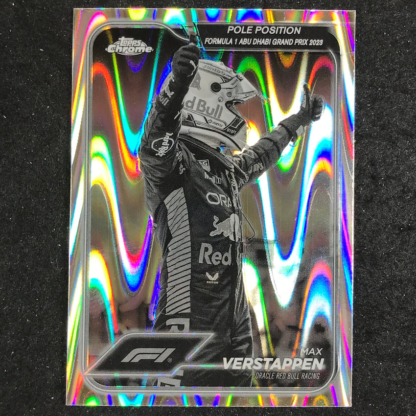 2024 Topps Chrome Formula 1 MAX VERSTAPPEN Black White RayWave #154