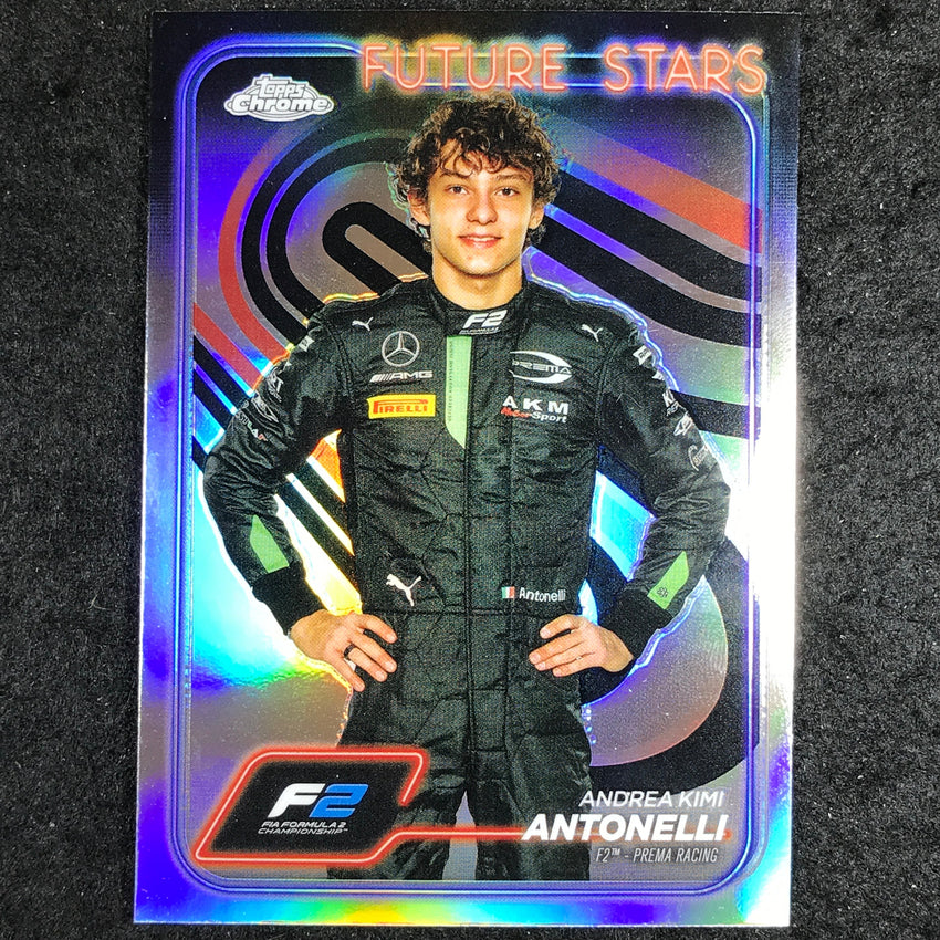 2024 Topps Chrome Formula 1 ANDREA KIMI ANTONELLI Base Refractor #22