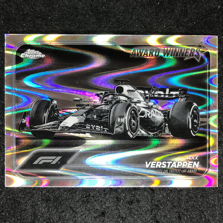 2024 Topps Chrome Formula 1 MAX VERSTAPPEN Black White RayWave #182
