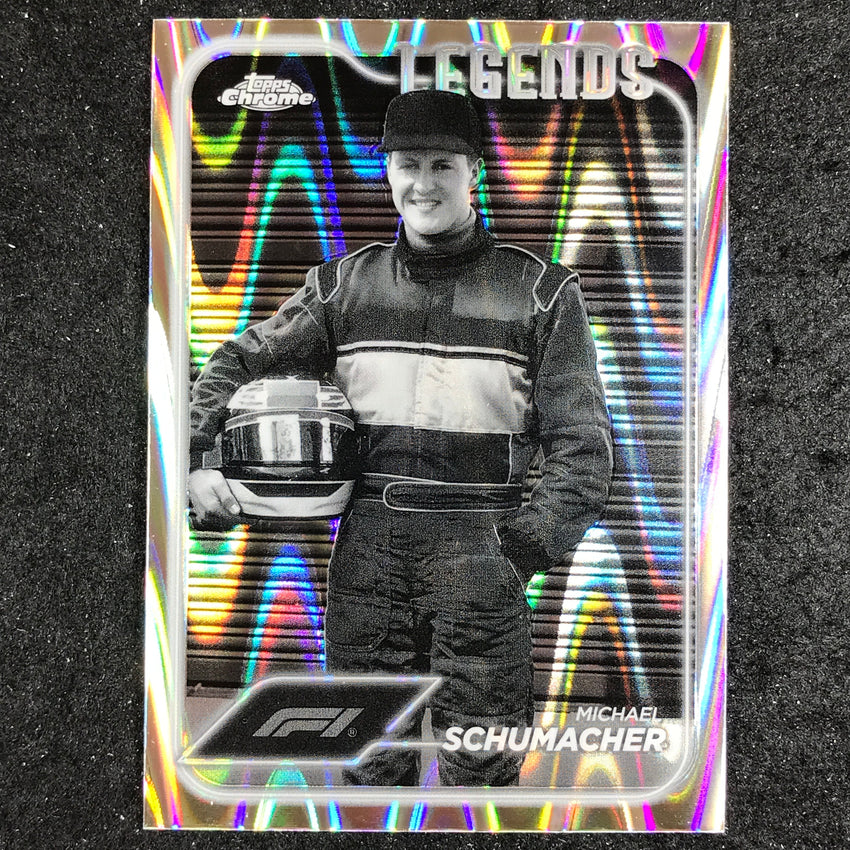 2024 Topps Chrome Formula 1 MICHAEL SCHUMACHER Black White RayWave #187