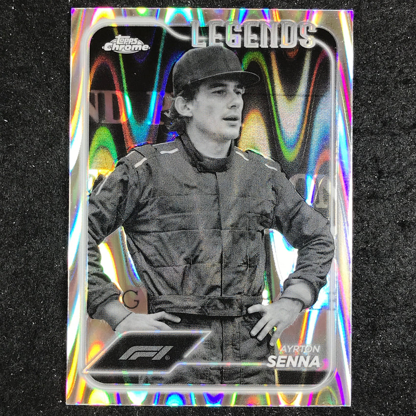 2024 Topps Chrome Formula 1 AYRTON SENNA Black White RayWave #188