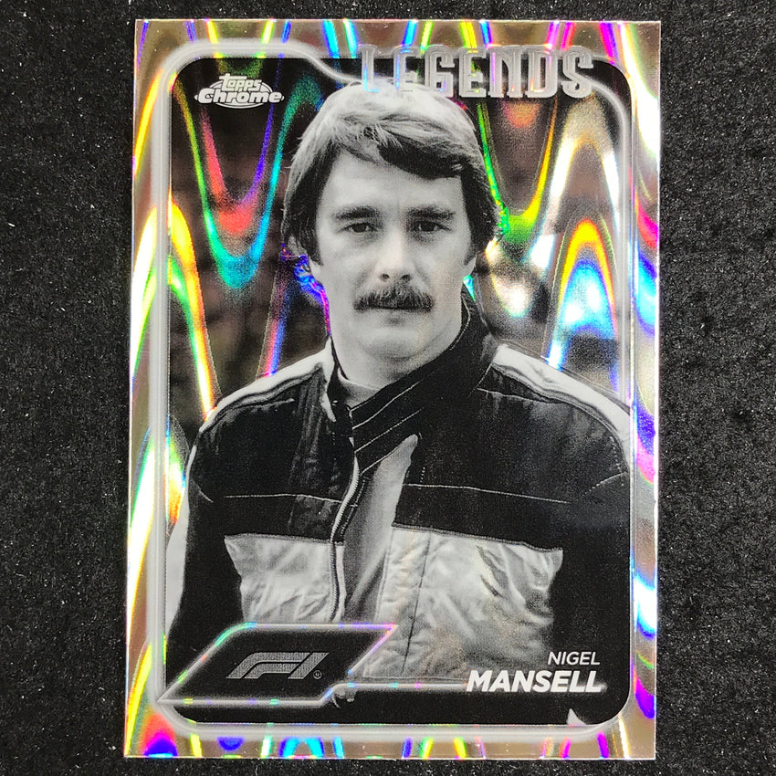 2024 Topps Chrome Formula 1 NIGEL MANSELL Black White RayWave #189