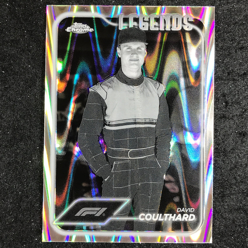 2024 Topps Chrome Formula 1 DAVID COULTHARD Black White RayWave #191