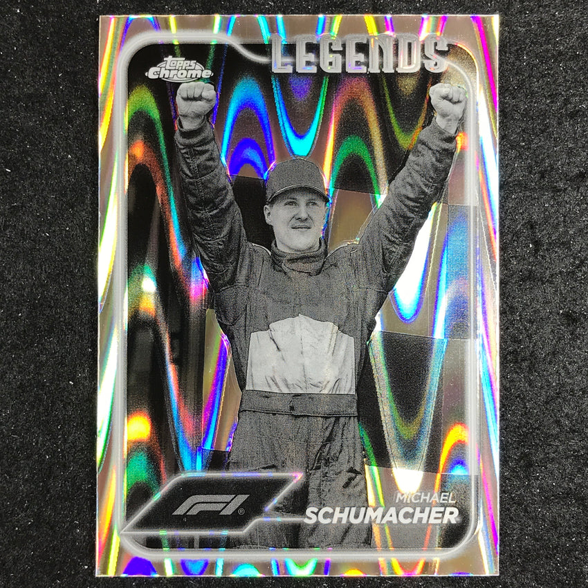 2024 Topps Chrome Formula 1 MICHAEL SCHUMACHER Black White RayWave #192