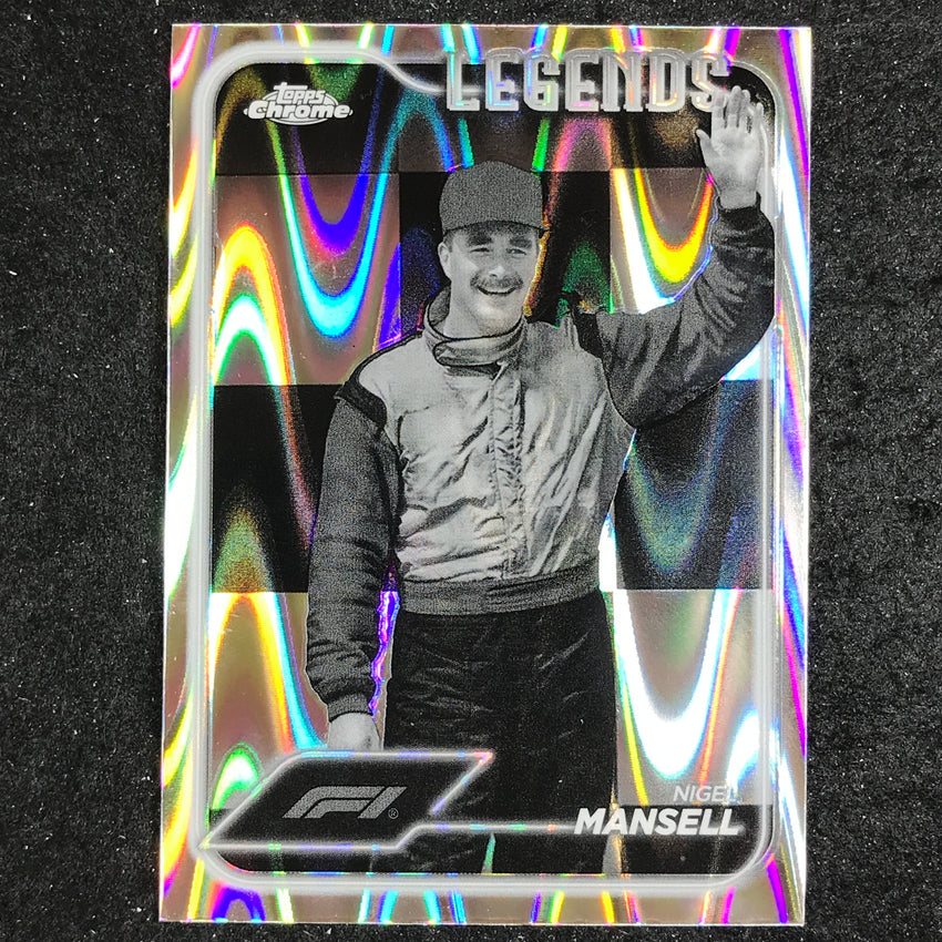 2024 Topps Chrome Formula 1 NIGEL MANSELL Black White RayWave #194