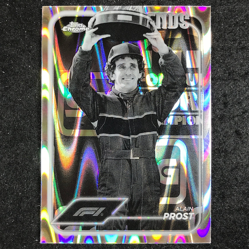 2024 Topps Chrome Formula 1 ALAIN PROST Black White RayWave #195