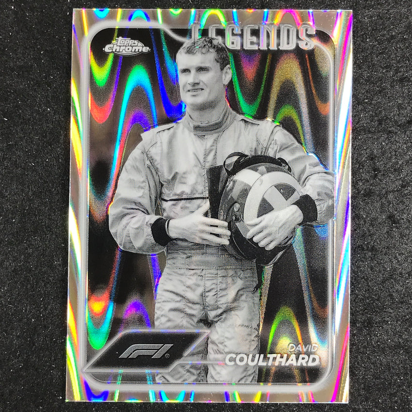 2024 Topps Chrome Formula 1 DAVID COULTHARD Black White RayWave #196