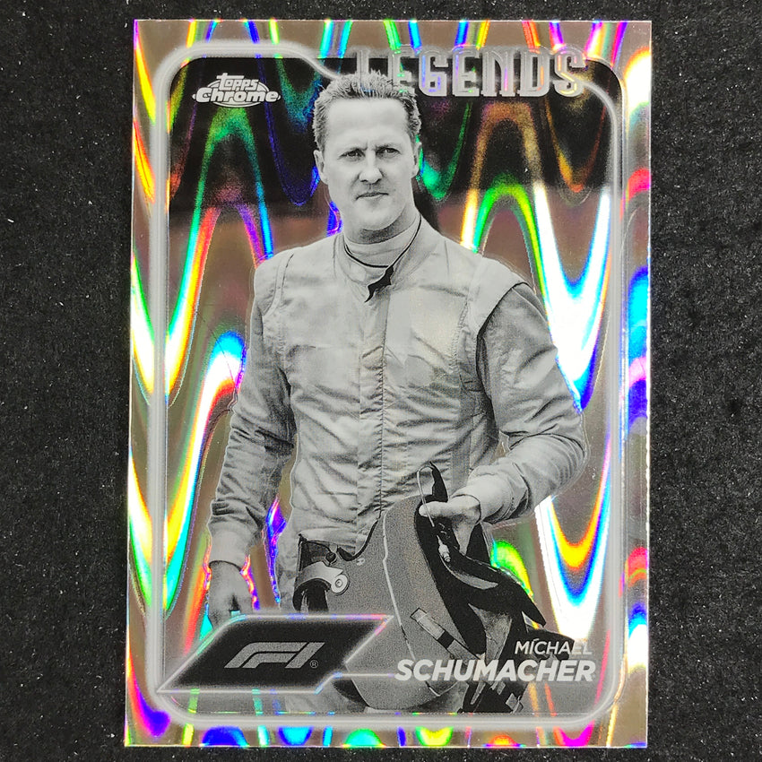 2024 Topps Chrome Formula 1 MICHAEL SCHUMACHER Black White RayWave #197