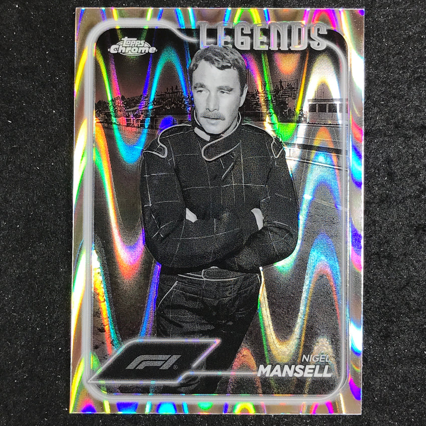2024 Topps Chrome Formula 1 NIGEL MANSELL Black White RayWave #199