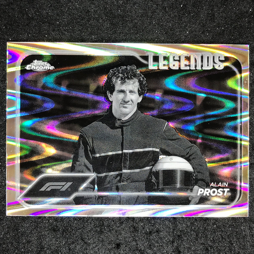 2024 Topps Chrome Formula 1 ALAIN PROST Black White RayWave #200