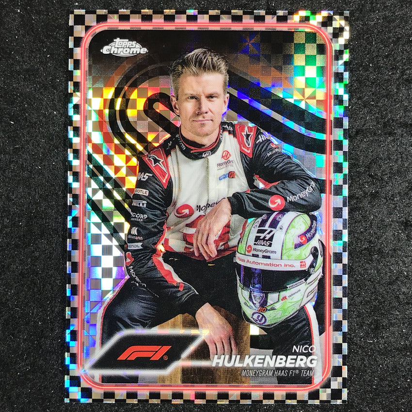 2024 Topps Chrome Formula 1 NICO HULKENBERG Base Checker Flag #15