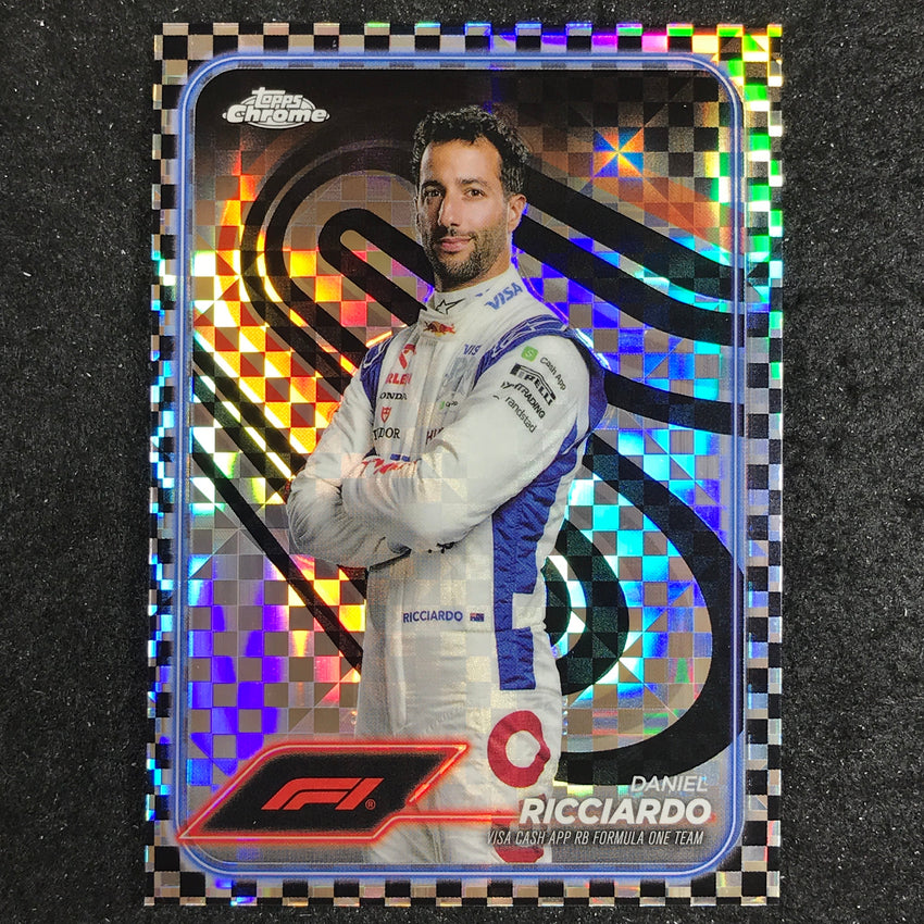 2024 Topps Chrome Formula 1 DANIEL RICCIARDO Base Checker Flag #18